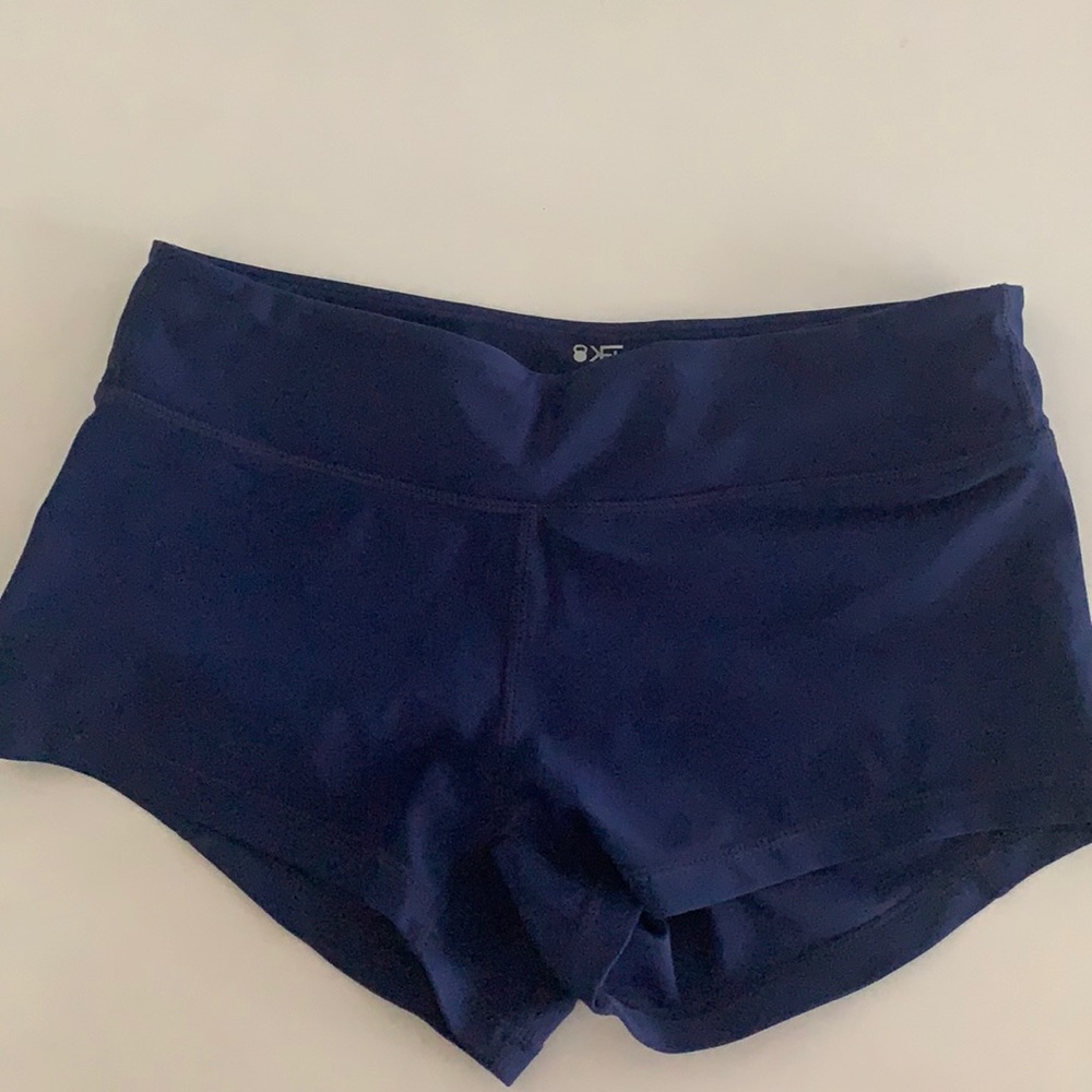 Navy blue booty shorts KFT for gym/CrossFit